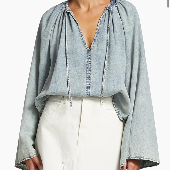 Frame Denim Blue Women's Top. NWT. Medium. - Picture 3 of 11